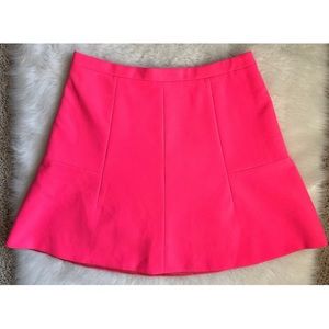 J. Crew Factory Hot Pink Fluorescent Mini Skirt
